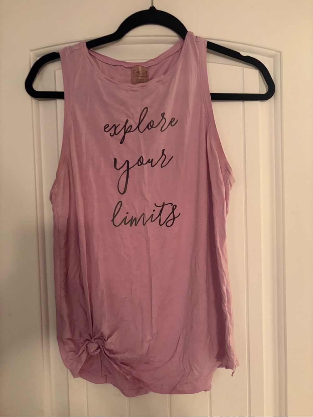 CALIA by Carrie Underwood Lilac Sleeveless Tank with Script